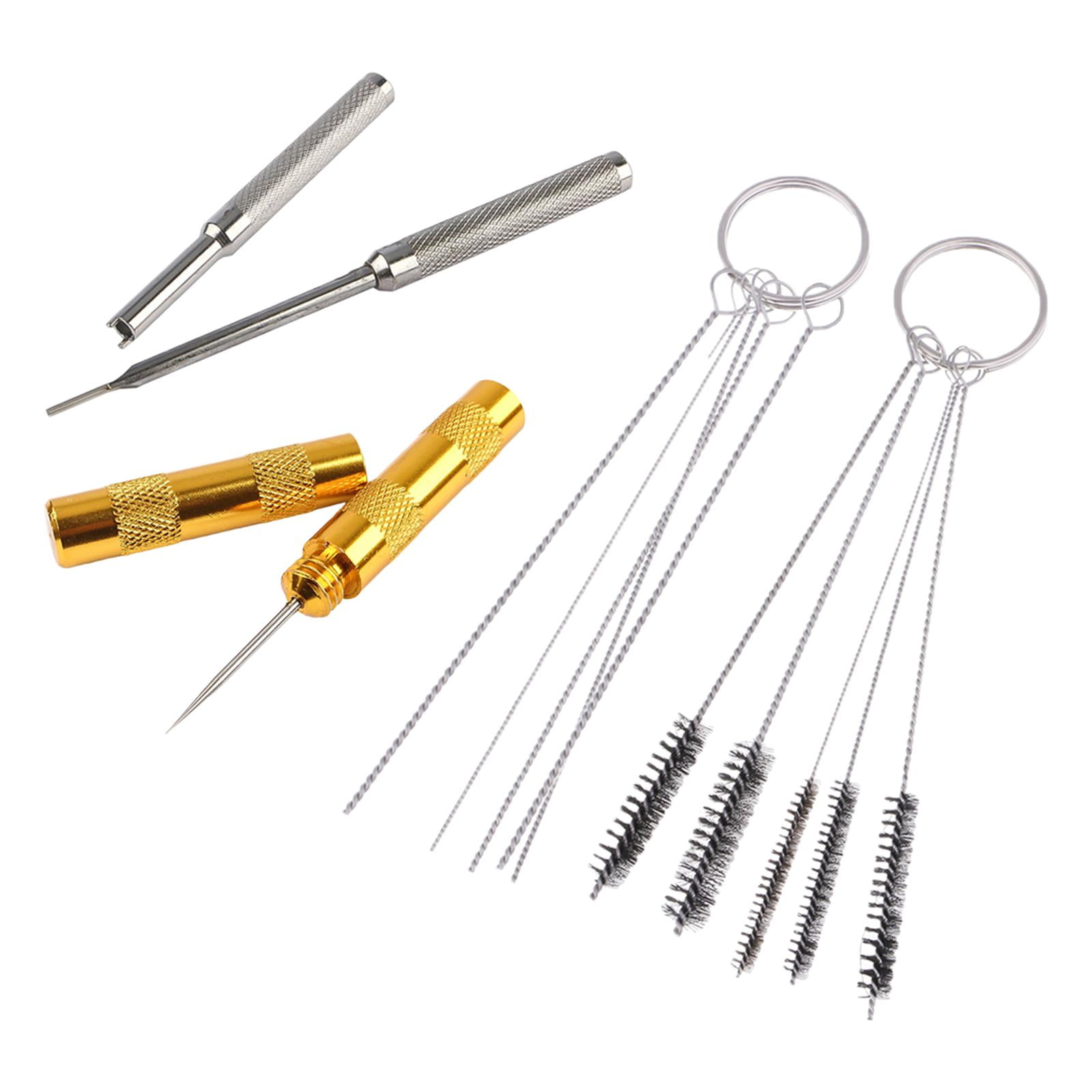 16X Stainless steel Needle Brush Set Airbrush Spray Cleaning Repair Tool Kit Car 