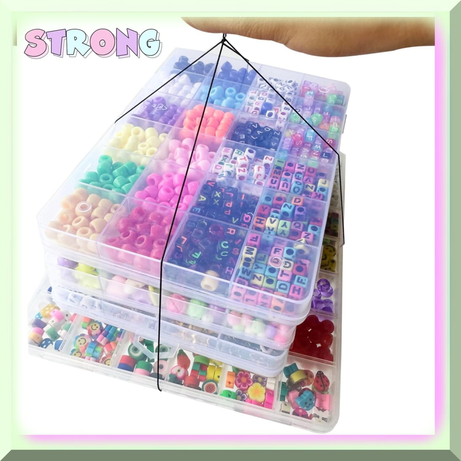 Lot De 2 Rouleaux De Cordon En Caoutchouc Pour Bracelets - 1 Mm X