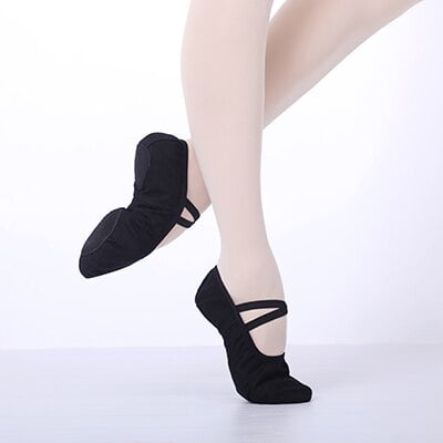 Zapatos de Ballet para niñas, zapatillas de baile de Ballet de suela blanda de lona, zapatos de bailarina de práctica para niños, zapatos de baile para mujer Tan Jianjun unisex