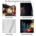 thumbnail image 4 of luoweisi Men's Beach Shorts Quick Dry Swim Trunks with Mesh Lining Santa Claus Motorcycle L, 4 of 5