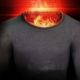thumbnail image 4 of Breezora Crew Neck Thermal Top for Men Winter Underwear Heavyweight Fleece Warm Base Layer Cold Weather L Size Black, 4 of 6