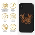 thumbnail image 4 of Case Yard Wooden Case for iPhone-XS-Max Soft TPU Silicone cover Slim Fit Shockproof Wood Protective Phone Cover for Girls Boys Men and Women Supports Wireless Charging Diver Skull Design, 4 of 7