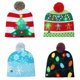 thumbnail image 2 of Gorro de Navidad con luces LED, gorro de punto brillante con colorido y árbol de Navidad, cadena de copo de nieve, regalos de decoración, novedad, 2 of 3