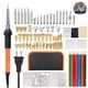 thumbnail image 1 of Kit De Soldador Eléctrico 60W Con Temperatura Ajustable 59 Bits De Soldadura Juego De Herramientas De Pirograbado Para Carpintería Grabado Tallado Quemado 92Pcs Yuarrent TO005531-01, 1 of 6