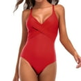 thumbnail image 1 of Women's Plus Size One Piece Swimsuit V Neck Tummy Control Swimwear Bikini, 1 of 2