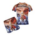 thumbnail image 1 of Avatar The Last Airbender Boys 2-Piece Swimsuit Set, Short Sleeve Rash Guard & Swim Trunks, 1 of 7