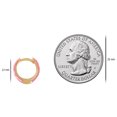 thumbnail image 3 of Gold Plated Transparent Pink Blush Enamel Huggie Hoop Earrings for Women, 3 of 5