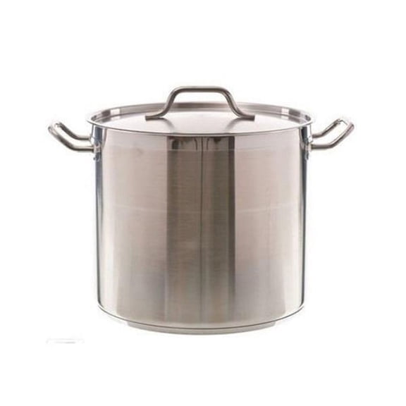 Update International SuperSteel® Stock Pot, 20 qt, Silver