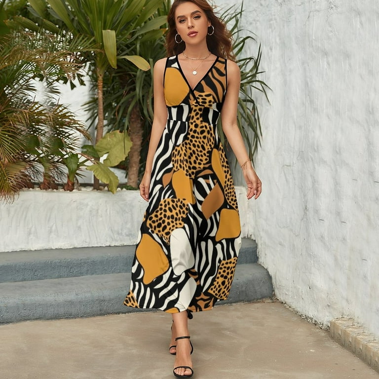 Animal Print Patterns Pattern Design Sleeveless Dress Summer Clothes for Women Women's Clothing 2025 - Walmart.com Animal Print Patterns Pattern Design Sleeveless Dress Summer Clothes for Women Women's Clothing 2025 - Walmart.com