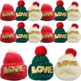 thumbnail image 1 of 36 mini gorros de punto para Navidad, accesorios para manualidades, 1 of 8