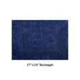 thumbnail image 4 of Better Trends 17" x 24" Premium Bathroom Rug Mat, 100% Cotton, Extra Soft Tufted Door Mat, Water Absorbent & Reversible Bath Mat (Navy) Lux Collection, 4 of 5