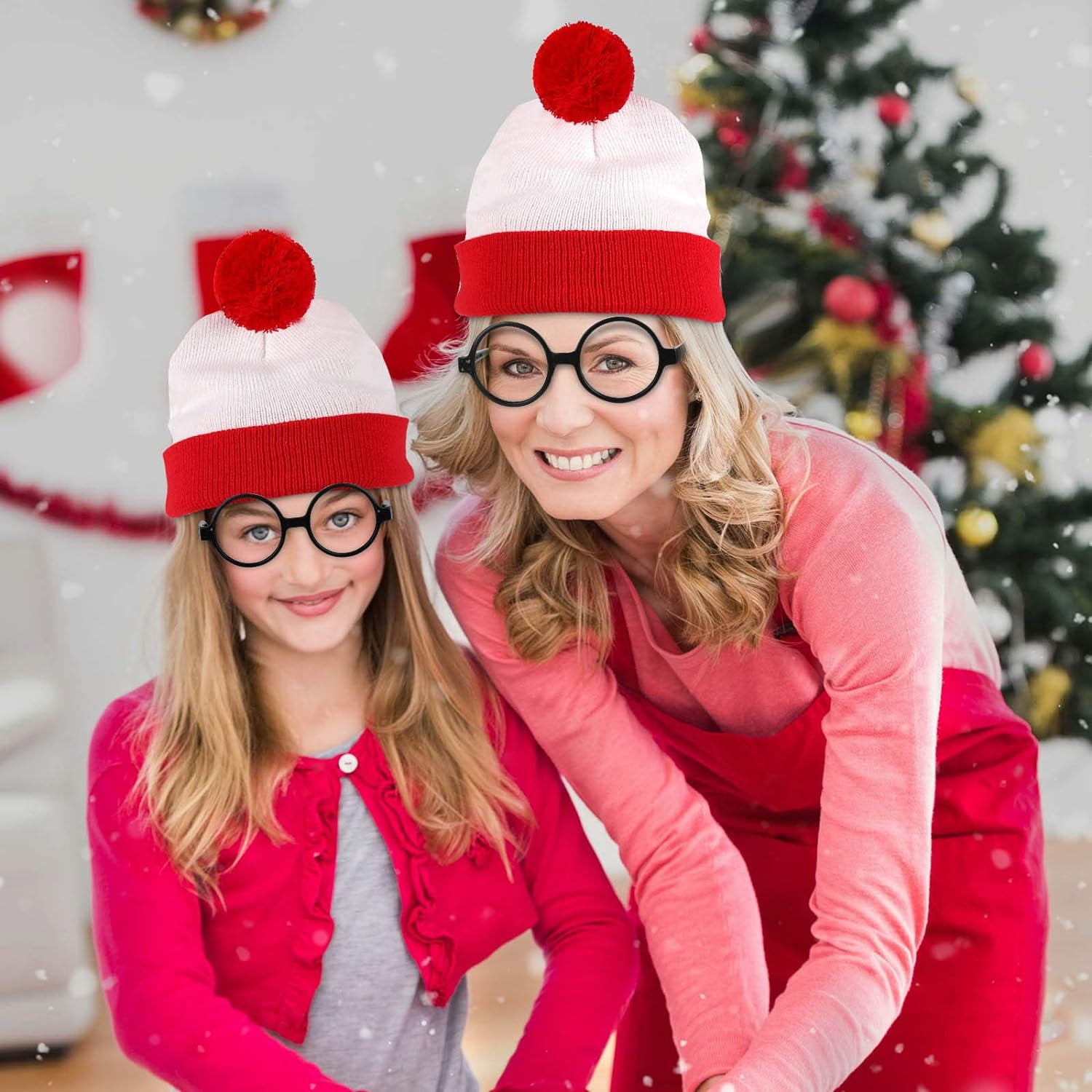 3 Pack Chapeau Pere Noel Adulte Bonnet Noel Lot De Bonnet De Noel Rouge En Peluche Ornements De Noël,pour Adulte Et Enfant - Maison