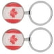 thumbnail image 4 of 2 llaveros decorativos con la bandera de Canadá para fiestas infantiles y adultas. Llavero de metal con diseño patriótico para bolsos., 4 of 6