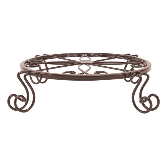 COMPUKAS Coffee Iron Flowerpot Rack, Sturdy Plant Pot Stand for Indoor and Balcony, Single-Piece Design