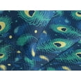thumbnail image 3 of Ambesonne Abstract Boho Quilted Coverlet 2 Pcs, Night Peacock Feather, Twin Size, Sea Green Pastel Yellow, 3 of 4