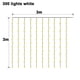 thumbnail image 2 of 1PCS Luz de cortina LED solar - Control remoto Solar 3X3m 300 luces blancas MFZFUKR CPB-US-DYP561-6, 2 of 5