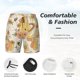thumbnail image 3 of Balery Groovy Floral Bañador para hombre, shorts de playa de secado rápido con entrepierna y forro de compresión-Large, 3 of 6