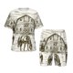 thumbnail image 1 of Balery Horses Grazing On Meadow Conjunto de Pijama Infantil de Manga Corta con Estampado – Ropa de Dormir de Algodón Suave-4X-Large, 1 of 6