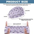 thumbnail image 7 of Jiueut Purple Butterfly Nurse Button Headband Nurse Headbands for Women with Buttons Headband for Nurses with Buttons for Mask Wide Headbands for Girls Non Slip, 7 of 7