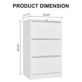 thumbnail image 4 of BeesClover Carbon Steel with 2 File Cabinet Heavy Duty, Large Capacity, Wide Drawer & Durable Secure Storage, 4 of 6