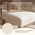 thumbnail image 7 of Upholstered Parsons Dining Chairs Set of 2, Button Tufted High Back Kitchen Side Chair for Dining Room, Beige, 7 of 7