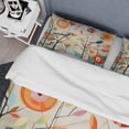 thumbnail image 4 of Designart "Mid Century Mod Nature A Green Oasis IV" Animals Bedding Covert Set - Abstract Midcentury Green Abstract Bed Set With 2 Shams, 4 of 6