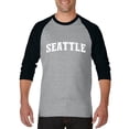 thumbnail image 1 of Artix - Mens Raglan Sleeve Baseball T-Shirts - Seattle, 1 of 5