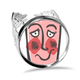 thumbnail image 1 of Anillo de compromiso de boda de amor ajustable Unbranded tímido abstract face sketch, 1 of 3