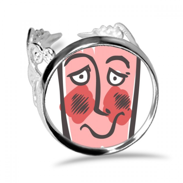 Anillo de compromiso de boda de amor ajustable Unbranded tímido abstract face sketch