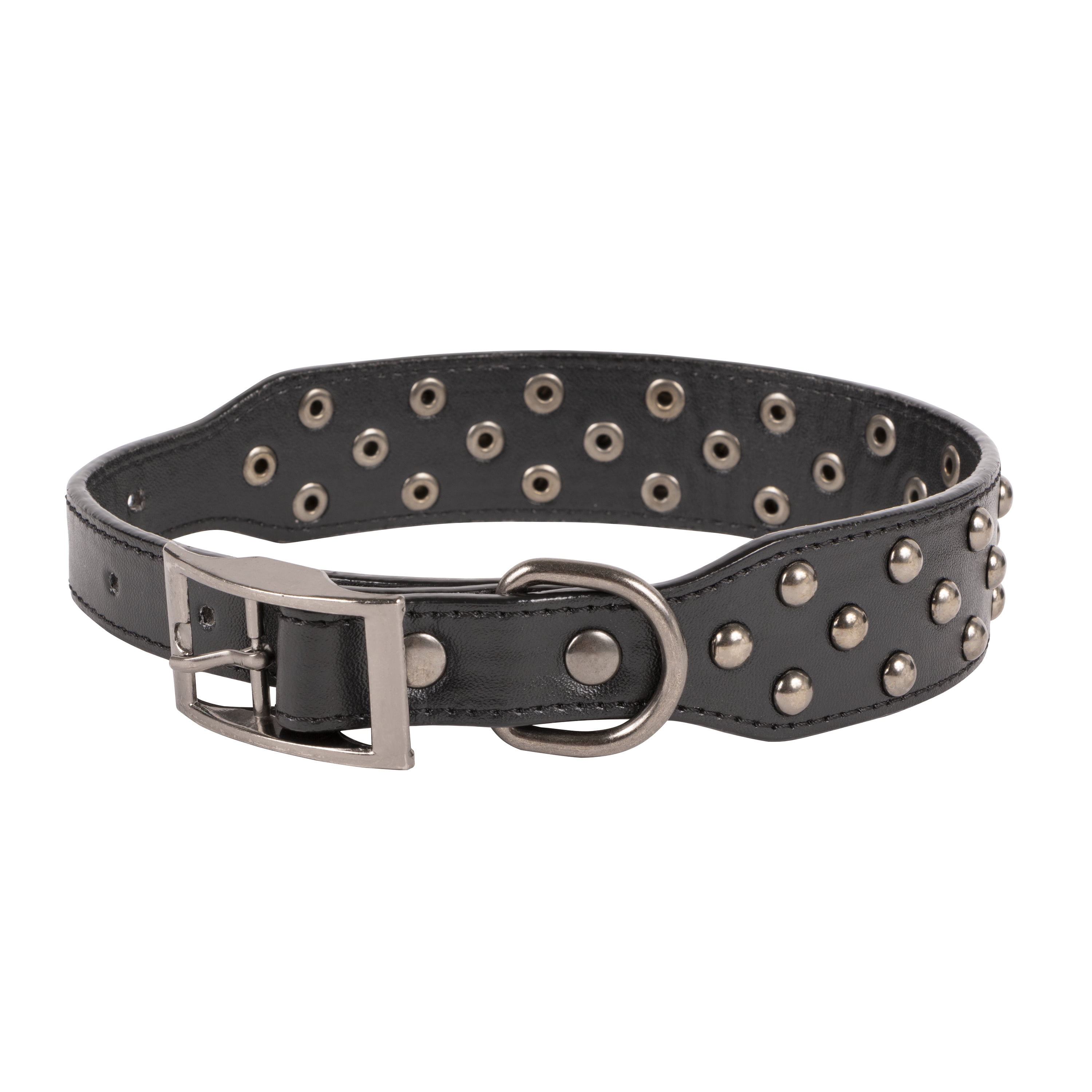 Vibrant Life Studded Fashion Dog Collar, Black, Large