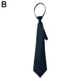 thumbnail image 1 of HLONK Zipper Tie For Men‘s Black Navy Red Wine Red, 1 of 9