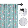 thumbnail image 4 of Blackout Kids Curtains,Blue Cartoon Unicorn and Fairy Rainbow Pattern Childrens Insulated Curtains Set Of 2,Bedroom Essentials,Toddler Room Decor 42"x84", 4 of 5