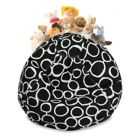Animal Bean Bag Chairs Majestic Home Goods Fusion Stuffed Animal Storage Bean Bag Chair Cover w/ Transparent Mesh Base, Multiple Colors ()