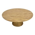 thumbnail image 6 of Jaden Round Dining Table in Mid-Century Distressed Natural Finish on Solid Wood, 6 of 7