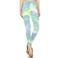 thumbnail image 2 of Niobe Clothing Womens Buttery Soft Graphic Print Tie Dye Leggings, 2 of 3