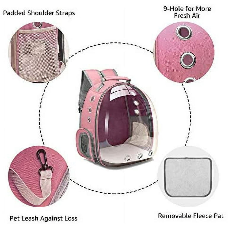 Pet Backpack Carrier For Cat, Space Capsule Design Pet Shoulder