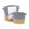 thumbnail image 2 of BLUE HEATHER JUTE STORAGE S/3, 2 of 2