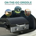 thumbnail image 4 of Brand-Man Grills 2-Burner Portable Propane Gas Tabletop Griddle, 22-Inch, 18,000 BTU, Steel, 4 of 8