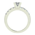 thumbnail image 3 of 1.00 Carat Princess Cut 18K White Gold Solitaire Diamond Engagement Ring 0.50 CT (G,SI), 3 of 5