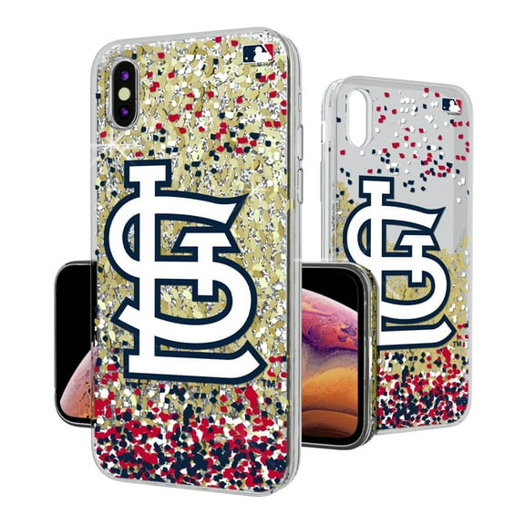 St. Louis Cardinals Glitter Confetti iPhone Case