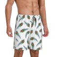thumbnail image 2 of Wukai Colorful Grass Men’s Short Pajama Pants With Pockets Soft Sleep Pj Shorts for Men-XX-Large, 2 of 6