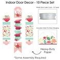 thumbnail image 5 of Big Dot of Happiness Floral Let's Par-Tea - Hanging Vertical Paper Door Banners - Garden Tea Party Wall Decoration Kit - Indoor Door Decor, 5 of 7