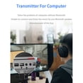 thumbnail image 2 of Sidaley TV Altavoz de la computadora Receptor de señal Bluetooth Transmisor Enchufe USB Puerto de audio de 3,5 mm Convertidor de adaptador de audio Cables de audio/vídeo Blanco, 2 of 6