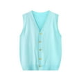 thumbnail image 5 of Women's Winter Sleeveless V Neck Knitted Cardigan Sweater Jacket , Loose Fit Open Front Longline Vest Top, Solid Color Casual Loungewear Office Work Fashion Essential for Women, 5 of 7