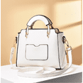 thumbnail image 4 of Bolso De Mujer Casual Vintage De Cuero Pu Blanco, 4 of 5