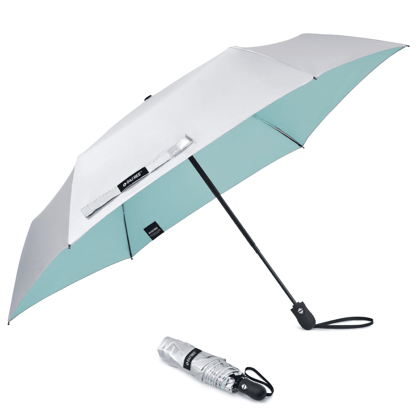 G4Free Travel Umbrella Ultralight UPF 50+ UV Protection Compact Umbrella Super Slim Small Mini Automatic Open and Close