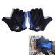 thumbnail image 1 of Bicicleta Moda ciclismo bicicleta motocicleta deporte gel medio dedo guantes azul tamaño L, 1 of 6