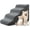 Gray, variant on 3 Tiers Dog Ramp and Stairs for Beds Or Couches - Non-Slip Sturdy Pet Steps - for Small Dogs to get on High Bed