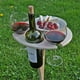 thumbnail image 4 of Mesa de vino portátil para exteriores, Mini mesa de Picnic de madera, estante moderno para copas de vino, soporte para botellas de vidrio XBTCLXEBCO Mesa de vino al aire libre, 4 of 5