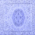 thumbnail image 1 of Ahgly Company Machine Washable Indoor Square Persian Blue Traditional Area Rugs, 7' Square, 1 of 4